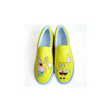 繪寶個(gè)性涂鴉鞋 搞怪海綿寶寶DIY帆布鞋全面評(píng)測(cè)